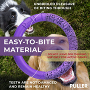 Dog Ring Fetch & Tug Toy – Medium, 2 Rings