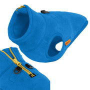 Gooby Half Zip-Up Fleece Dog Vest – Blue