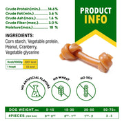 Beloved Pets Peanut Butter & Cranberry Dog Bones – 10.6 oz