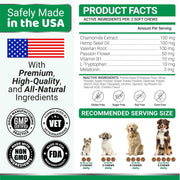 Yuma's Hemp Calming Soft Chews for Dogs – 240 Count