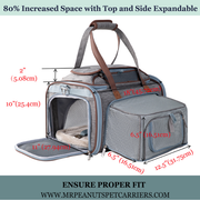 Mr. Peanut's Gold Series Expandable V3.0 Airline Pet Carrier