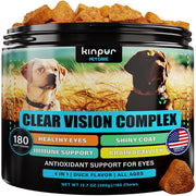 Eye Vitamins for Dogs Vision Supplement Tear Stain Support Duck Flavor