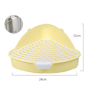 Small Pet Corner Litter Box – Potty Trainer for Rabbits, Guinea Pigs & Ferrets