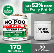 No Poo Chews for Dogs 170 Count Coprophagia Deterrent Probiotics
