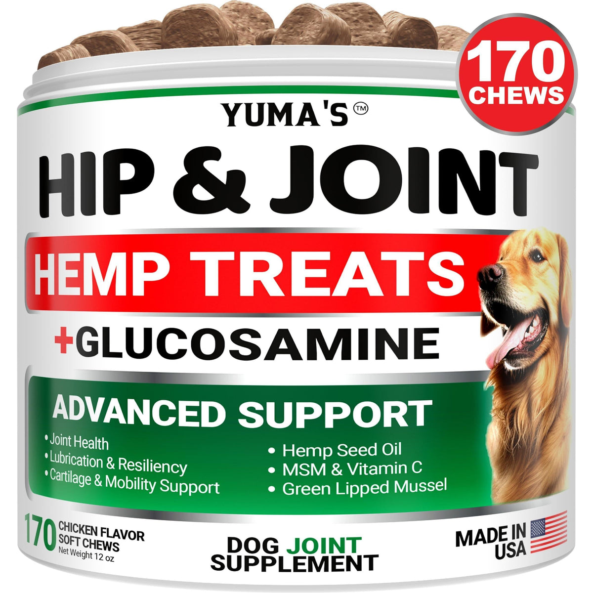 Charlie & Buddy Hemp Joint Support Soft Chews for Dogs