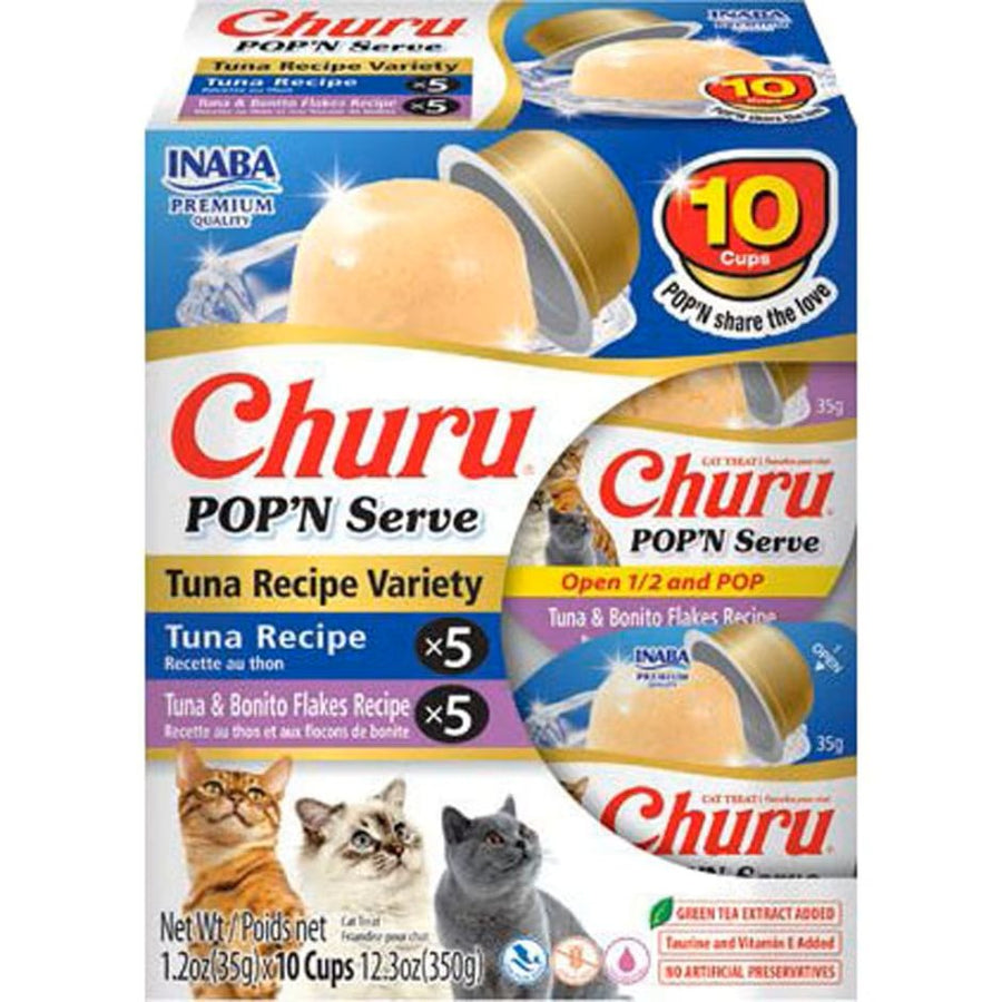 INABA Churu Pop'N Serve Tuna Variety Cat Treats - 12.3 oz