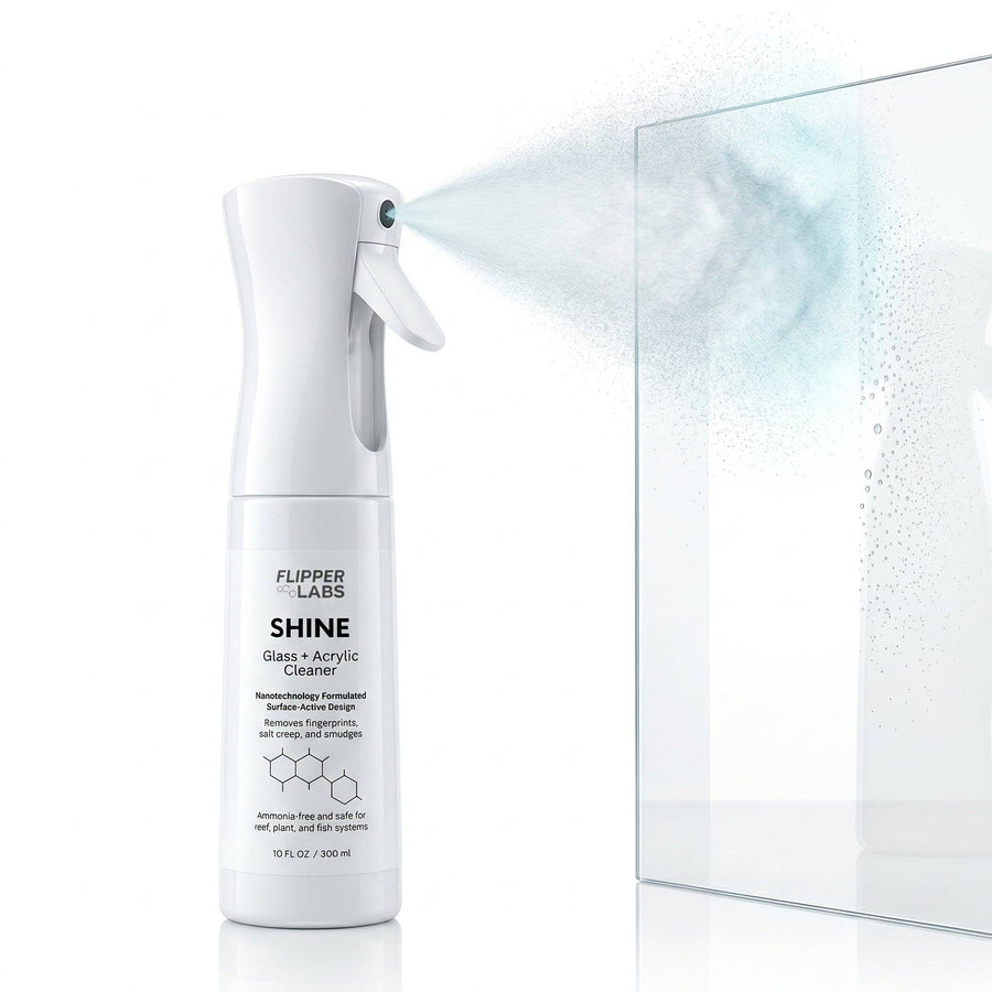 Flipper Shine Aquarium Glass & Acrylic Cleaner – 10 fl oz by Flipper
