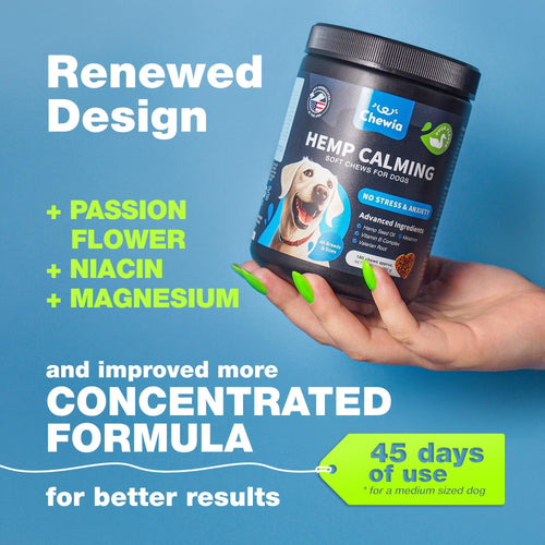 Chewia Dog Calming Soft Chews with Melatonin & Valerian Root