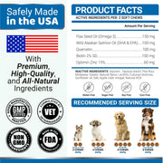 Omega-3 Fish Oil Soft Chews for Dogs – 170 Count