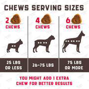 Cranberry Chews for Dogs 180 Count Urinary Tract Support