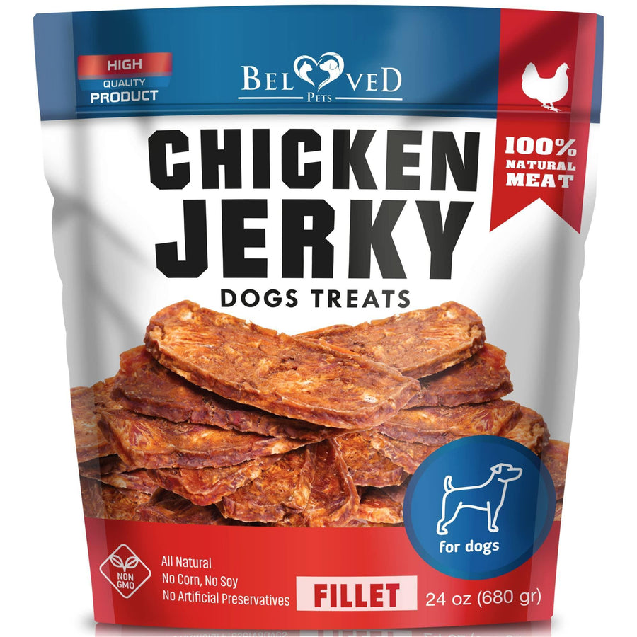 Beloved Pets Chicken Jerky Dog Treats – 1.5 lb