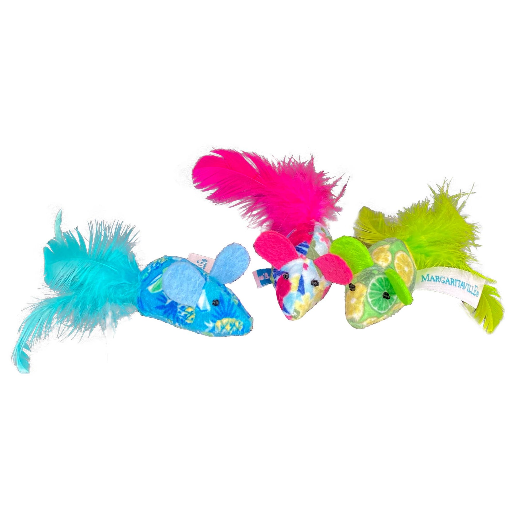Multipet Margaritaville® Mice Cat Toy 6.5" 3pk by Multipet - cat toy