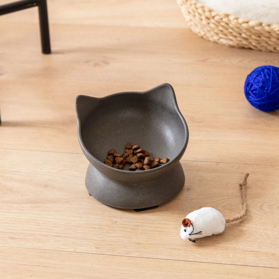 PARK LIFE DESIGNS Archie Bamboo Tilt Cat Bowl