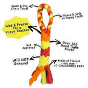 Interactive Tug & Treat-Dispenser Toy for Dogs – Orange
