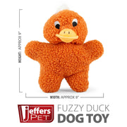 Jeffers Animal Fuzzies Plush Squeaker Dog Toys