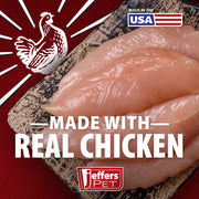 Jeffers High Protein Chicken Jerky Dog Treats, 24 oz - 100% Natural, Grain-free, Gluten-free, Made in USA