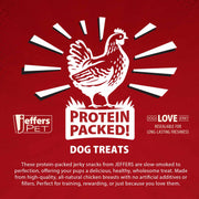 Jeffers High Protein Chicken Jerky Dog Treats, 24 oz - 100% Natural, Grain-free, Gluten-free, Made in USA