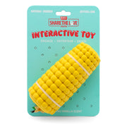 Jeffers Corn Cob Natural Rubber Stuffable Treat Dispenser Dog Dental Chew Toy