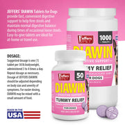 Jeffers Diawin Digestive Support Tablets for Dogs