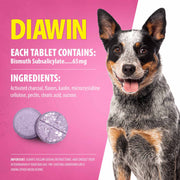 Jeffers Diawin Digestive Support Tablets for Dogs