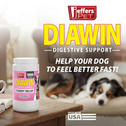 Jeffers Diawin Digestive Support Tablets for Dogs