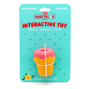 Jeffers Ice Cream Cone Natural Rubber Stuffable Treat Dispensing Dental Dog Chew Toy