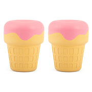 Jeffers Ice Cream Cone Natural Rubber Stuffable Treat Dispensing Dental Dog Chew Toy