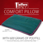 Jeffers Pet Washable Comfy Dog Pillow for Crates, Carriers, or Lounging