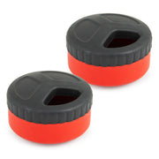 Jeffers Red Hockey Puck Natural Rubber Treat Dispensing Dental Dog Chew Toy