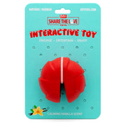 Jeffers Red Millipede Natural Rubber Treat Dispensing Dental Dog Chew Toy
