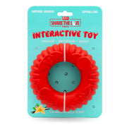 Jeffers Red Virgo Tugger Natural Rubber Dog Dental Chew Toy for Interactive or Solo Play