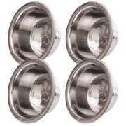 Jeffers Stainless Steel Embossed Wide-Lip Food & Water Pet Bowls