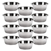 Jeffers Standard-Weight Stainless Steel Food & Water Pet Bowls