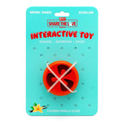 Jeffers Tomato Shaped Natural Rubber Treat Dispensing Dental Dog Chew Toy for Medium-Chewers