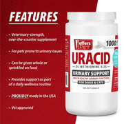Jeffers Uracid DL-Methionine 0.2g Capsules for Dogs & Cats – Supports Urinary Tract, Reduces Urine Odor, Prevents Stones