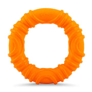Jeffers Wavy Ring Tugger Natural Rubber Dog Chew Toy for Tug, Fetch & Dental Support