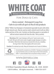 Jeffers Pet White Coat Whitening Dog & Cat Shampoo