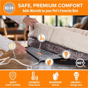 K&H Pet Bed Warmer – Indoor Heated Pad for Cats & Dogs, Thermostatically Controlled, Energy-Efficient, Safe for Arthritis & Comfort
