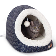K&H Pet Products Thermo-Pet Cave Heated Cat Bed – Plush Cat Cave & Tunnel for Cats and Small Dogs - Pristine Pet Supply