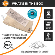 K&H Thermo-Kitty Heated Cat Bed – Energy-Efficient, MET Certified Indoor Cat Warming Mat - Pristine Pet Supply