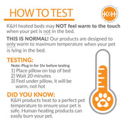 K&H Thermo-Pet Heated Mat for Small Dogs and Cats – Indoor Heated Bed Pad - Pristine Pet Supply