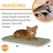 K&H Thermo-Pet Heated Mat for Small Dogs and Cats – Indoor Heated Bed Pad - Pristine Pet Supply