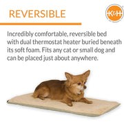 K&H Thermo-Pet Heated Mat for Small Dogs and Cats – Indoor Heated Bed Pad - Pristine Pet Supply
