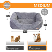 K&H Thermo-Pet Lounge Sleeper Heated Cat & Small Dog Bed – Plush, Non-Slip, Machine Washable Indoor Pet Bed - Pristine Pet