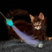 KONG Teaser Glow in the Dark Firefly Wand Cat Toy