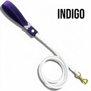 hundhaus Luxe Marine Rope Dog Leash with Velvet Handle - 5 ft