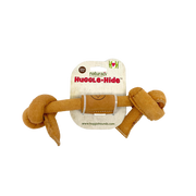Huggle-Hide® Natural Leather Bone Dog Toy, 3 Pack