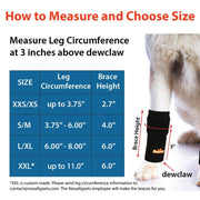 NeoAlly 3-in-1 Front Leg Dog Splint Brace: Rigid & Spring Inserts, Safety Reflective Straps (Pair) - Pristine Pet Supply