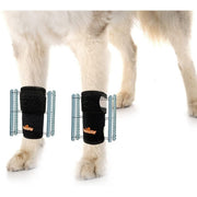 NeoAlly 3-in-1 Front Leg Dog Splint Brace: Rigid & Spring Inserts, Safety Reflective Straps (Pair) - Pristine Pet Supply