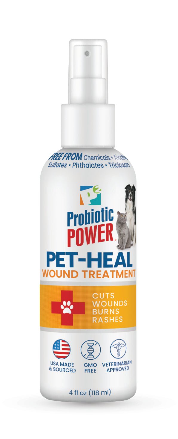 P2 Probiotic Power Pet-Heal Wound Treatment Spray for Dogs & Cats, 4 oz